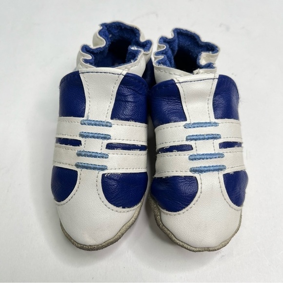 Robeez Brown Football Baseball Sporty Leather Soft Soles Baby Shoes BUNDLE OF 3 - Picture 7 of 13